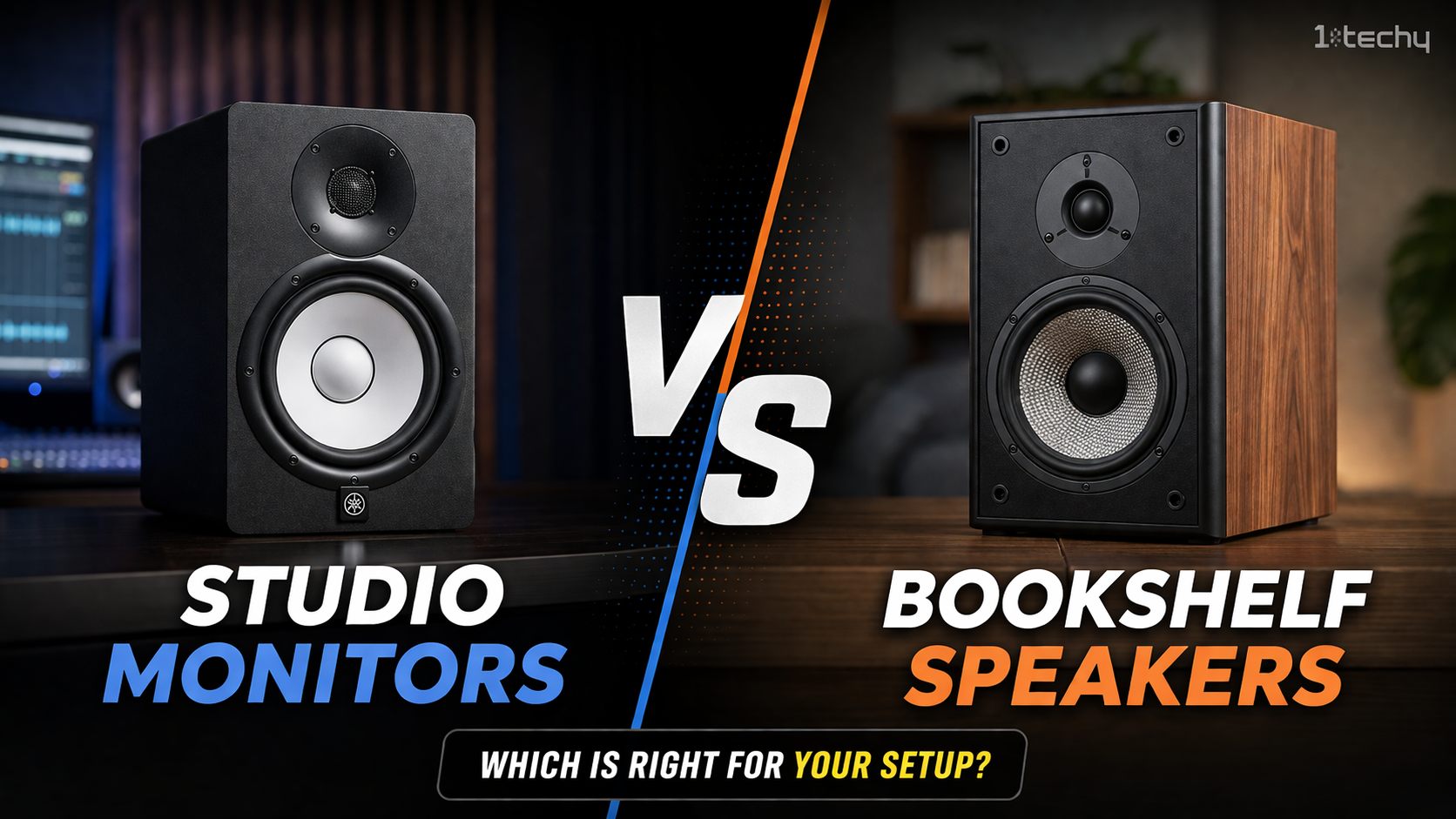Studio Monitors vs Bookshelf Speakers
