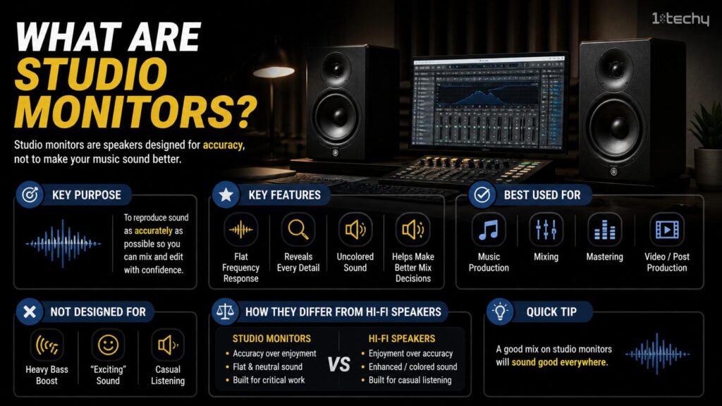 What Are Studio Monitors? Explain